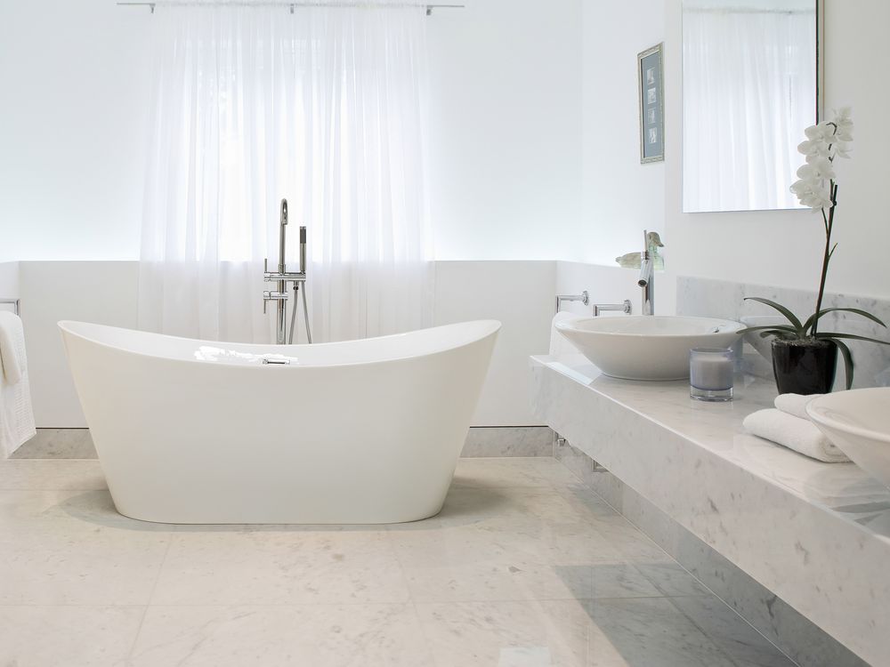 Vasca da bagno freestanding ANTIGUA 160 x 76 cm Bianco