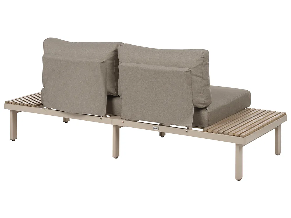 Divano da giardino 2 posti FIVIZZANO Legno d'acacia Beige_1159442