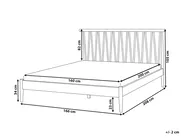 Bed Pine Wood URDOS 160 x 200 cm (EU King Size) Light Brown_1082473