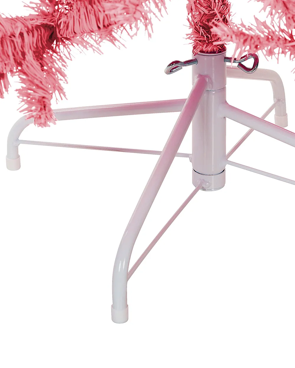 Sztuczna choinka świąteczna FARNHAM 120 cm Różowy_813165