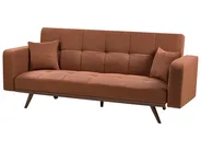 Divano letto 3 posti HJULBY Marrone dorato_1030143