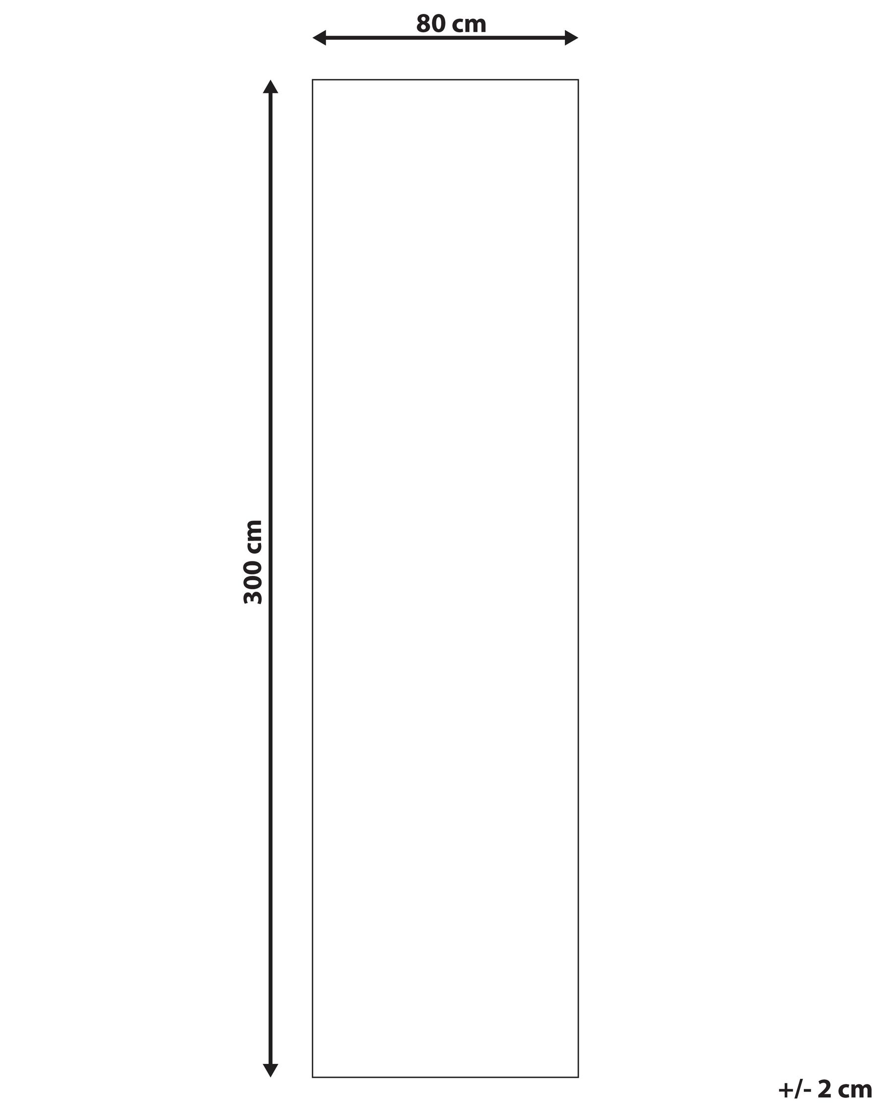 Jute Area Rug 80 x 300 cm Beige and Grey BUDHO_845657 Jute Area Rug 80 x 300 cm Beige and Grey BUDHO_845657