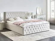 Ottoman Bed AMIENS Fabric Beige 180 x 200 cm (EU Super King)_976105