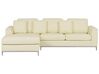 4-Sitzer Ecksofa Leder creme rechtsseitig OSLO_693516