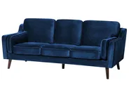 Divano 3 posti LOKKA Velluto Blu marino_704374