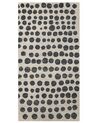 Tapis en laine 80 x 150 cm beige et noir HAVRAN_836370