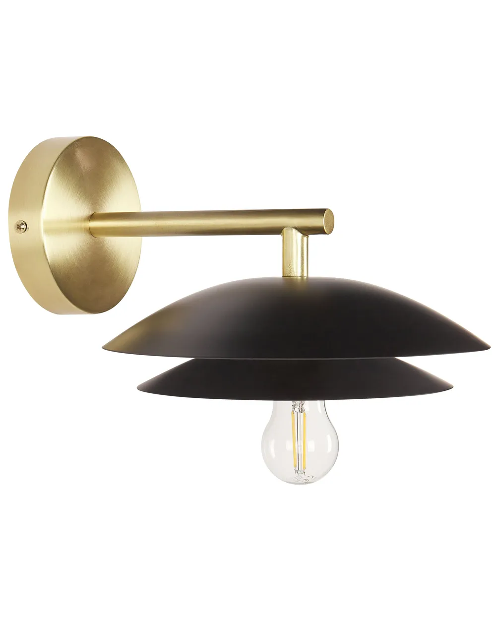 Lampa ścienna LASOLO Metal Czarny