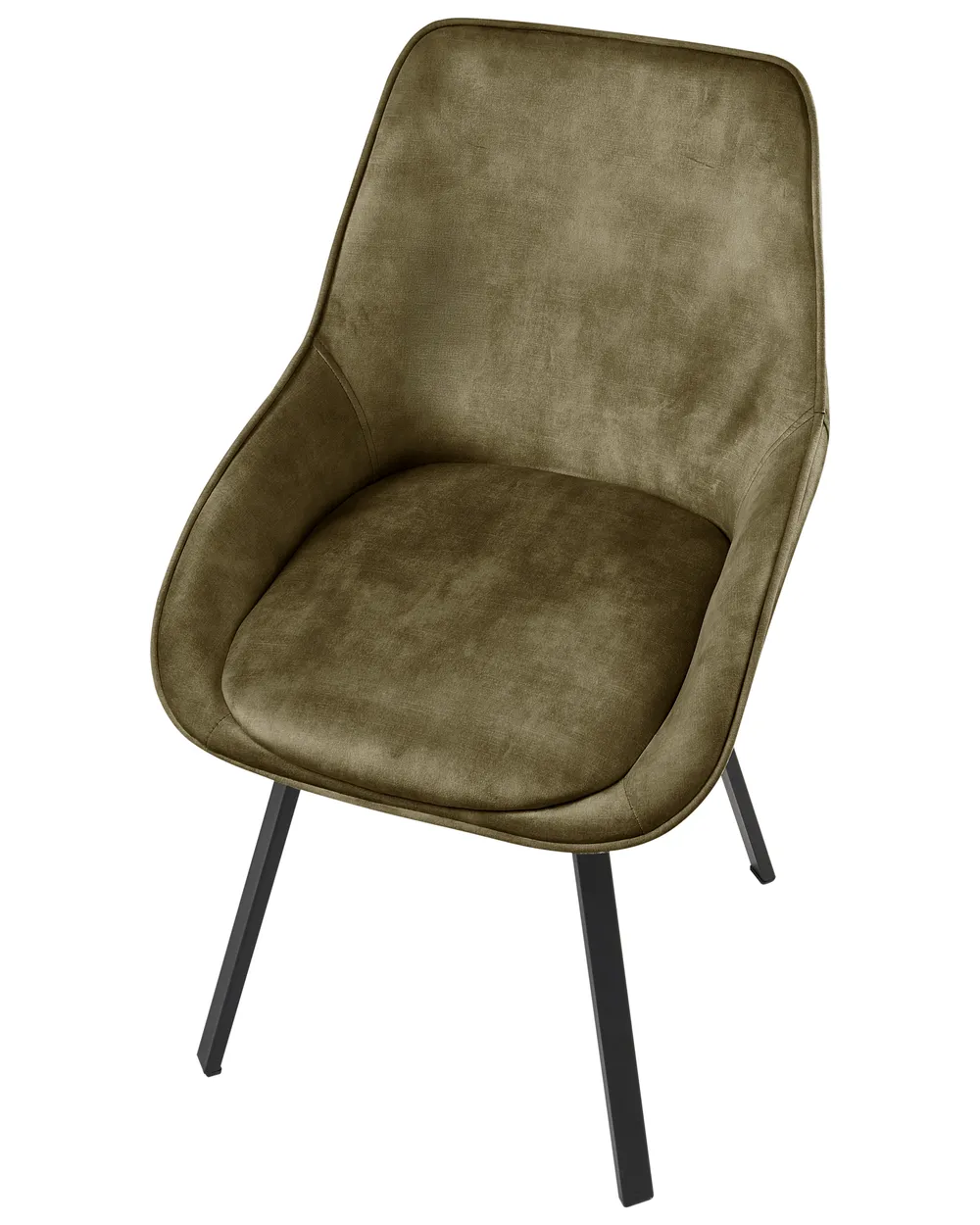Set di 2 sedie da pranzo TERLTON Velluto Verde_1041290