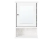 Szafka wisząca łazienkowa z lustrem HUILA 34 cm 53 cm Biały_959425