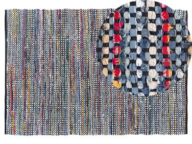 Tappeto multicolore in cotone 140 x 200 cm ALANYA
