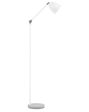 Fehér fém állólámpa 165 cm CHANZA
