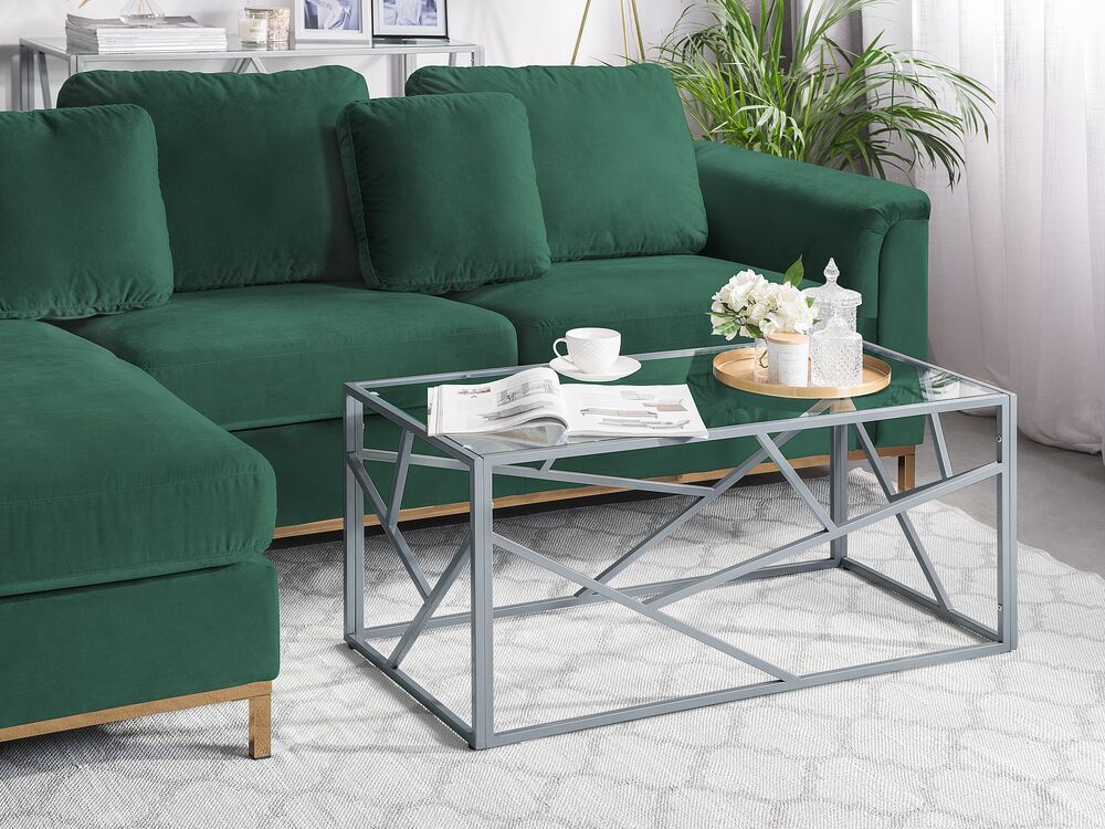 Soffbord ORLAND Glas Silver