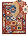 Kelim Teppich Wolle mehrfarbig 160 x 230 cm orientalisches Muster Kurzflor LUSARAT_858497