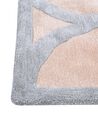 Tappeto viscosa beige e grigio 160 x 230 cm MALAN_904121