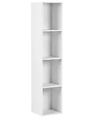 Regał na książki 4 półki WINNIPEG 143 cm Biały_977803