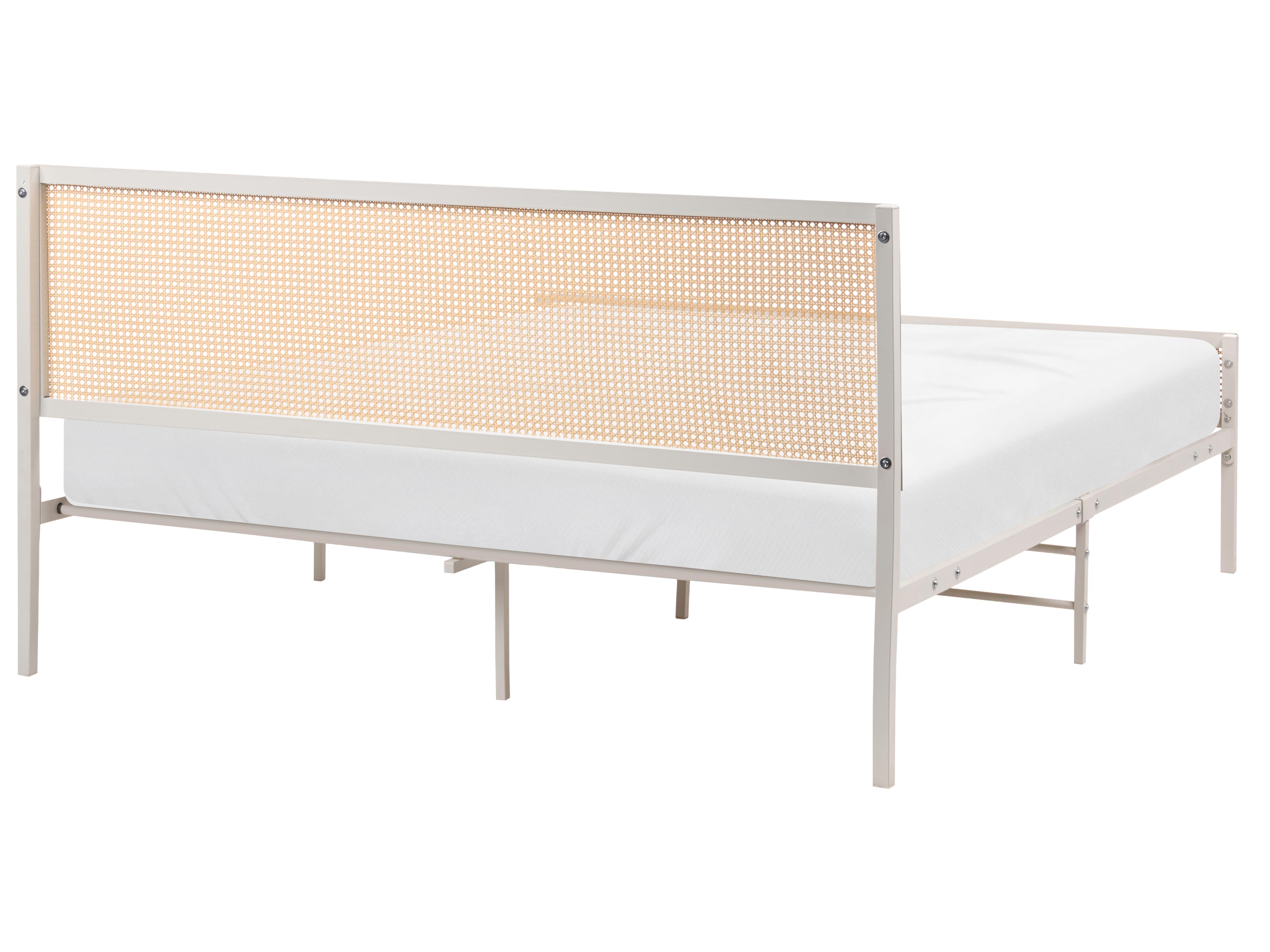 Letto Rattan sintetico (PE) AVANTON 160 x 200 cm Beige_1116784