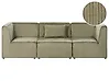 Sofá modular 3 plazas LEMVIG Pana Verde
