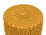 Footstool MANZAI Cotton Mustard_1135928