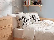 Set di 2 cuscini JABORI 45 x 45 cm Cotone Beige_1178838