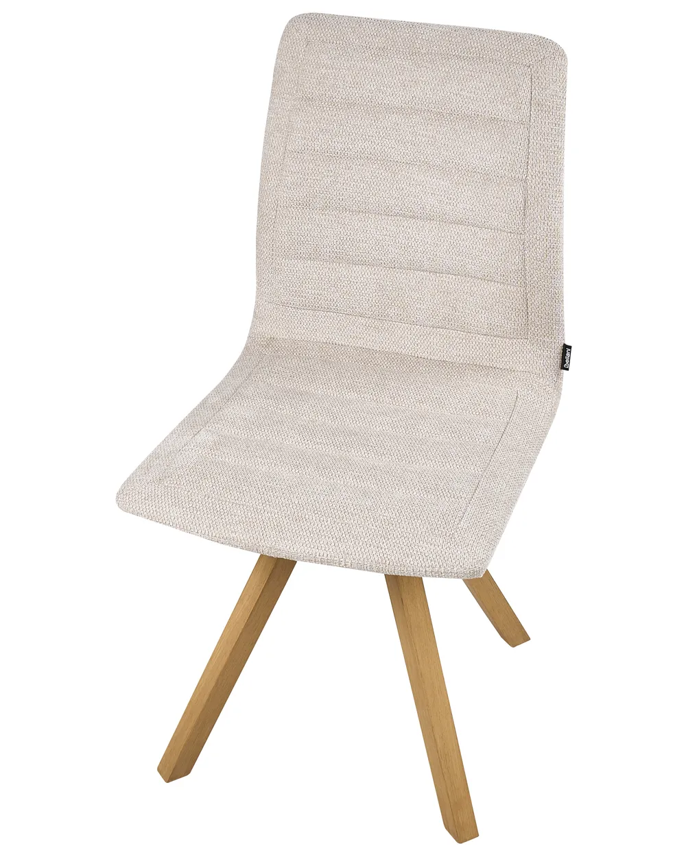 Set di 2 sedie da pranzo ROX Tessuto Beige chiaro_1038184
