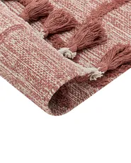 Tappeto KIRSEHIR Rosso 80 x 150 cm Cotone_839696