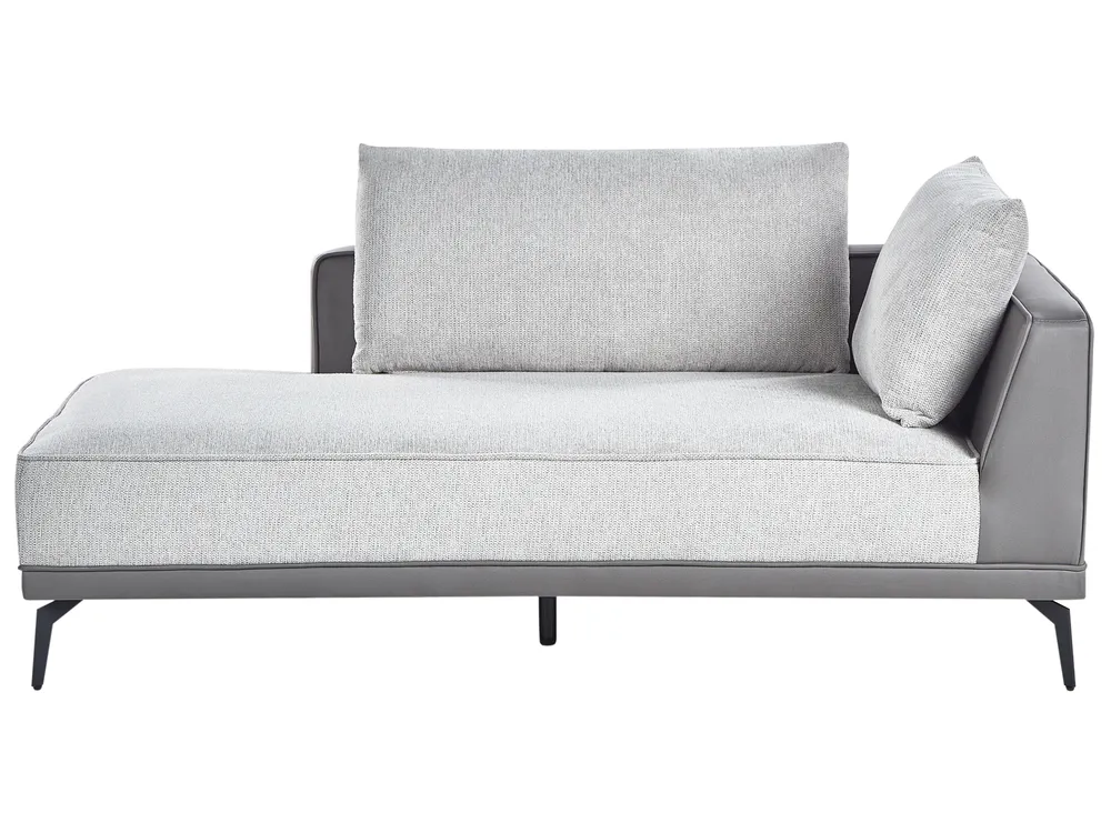 Corner Sofa 3 Seater MYKEN Fabric Light Grey Right Hand_952081