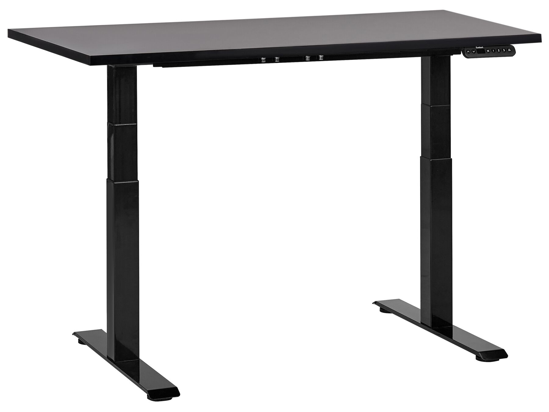Elektricky nastaviteľný písací stôl 120 x 72 cm čierny DESTINES_899432