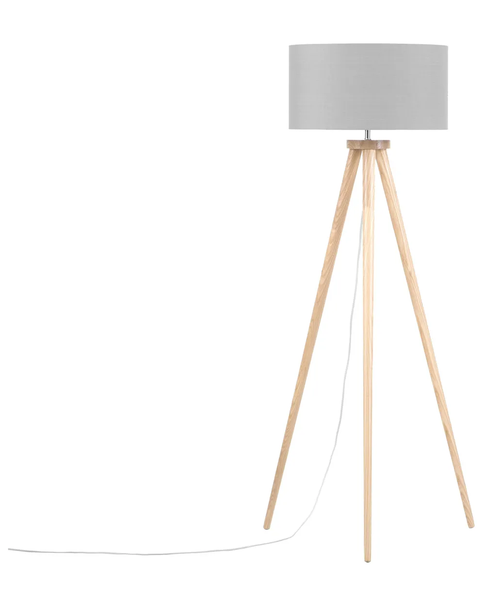 Lampada da pavimento NITRA Legno di quercia Grigio_876934