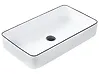 Countertop Basin XERT 610 x 350 mm Ceramic White