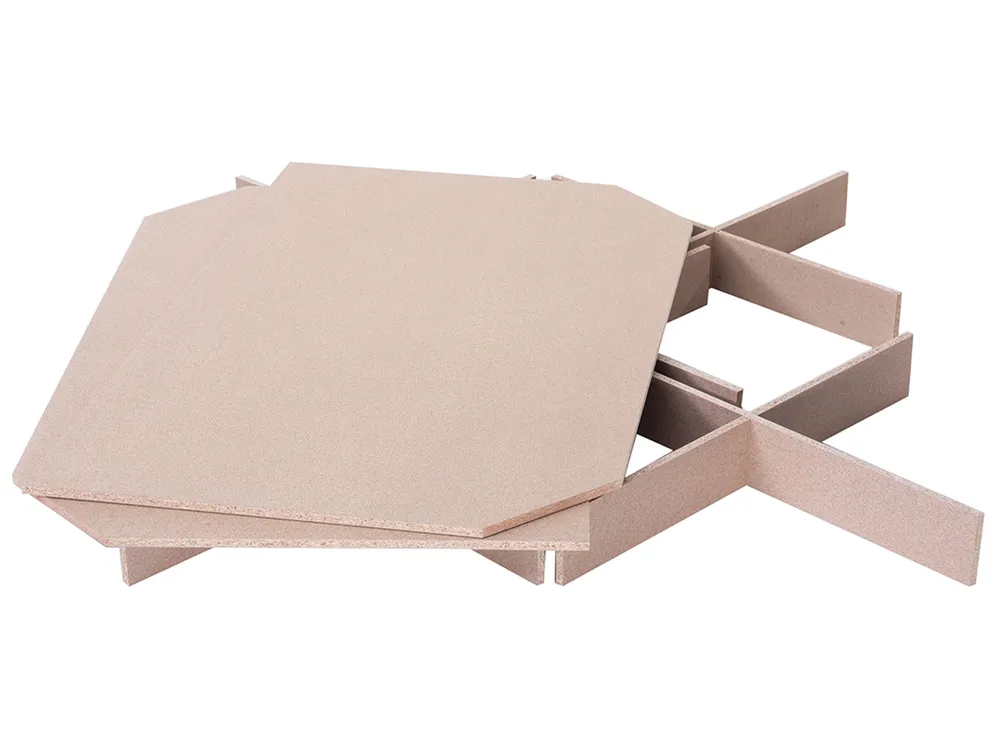 Wasserbett Stoff ROISEL 160 x 200 cm Hellbeige_937804