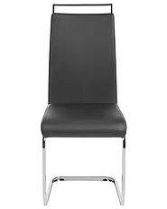 Lot de 2 chaises de salle à manger GREEDIN Cuir PU Noir_1156917