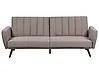 Sofa Bed 3 Seater VIMMERBY Fabric Light Brown