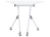 Folding Office Desk with Casters 90 x 64 cm White BENDI_937648