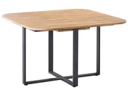 Extending Dining Table COOPER Brown 120/160 cm 120 cm_1029406