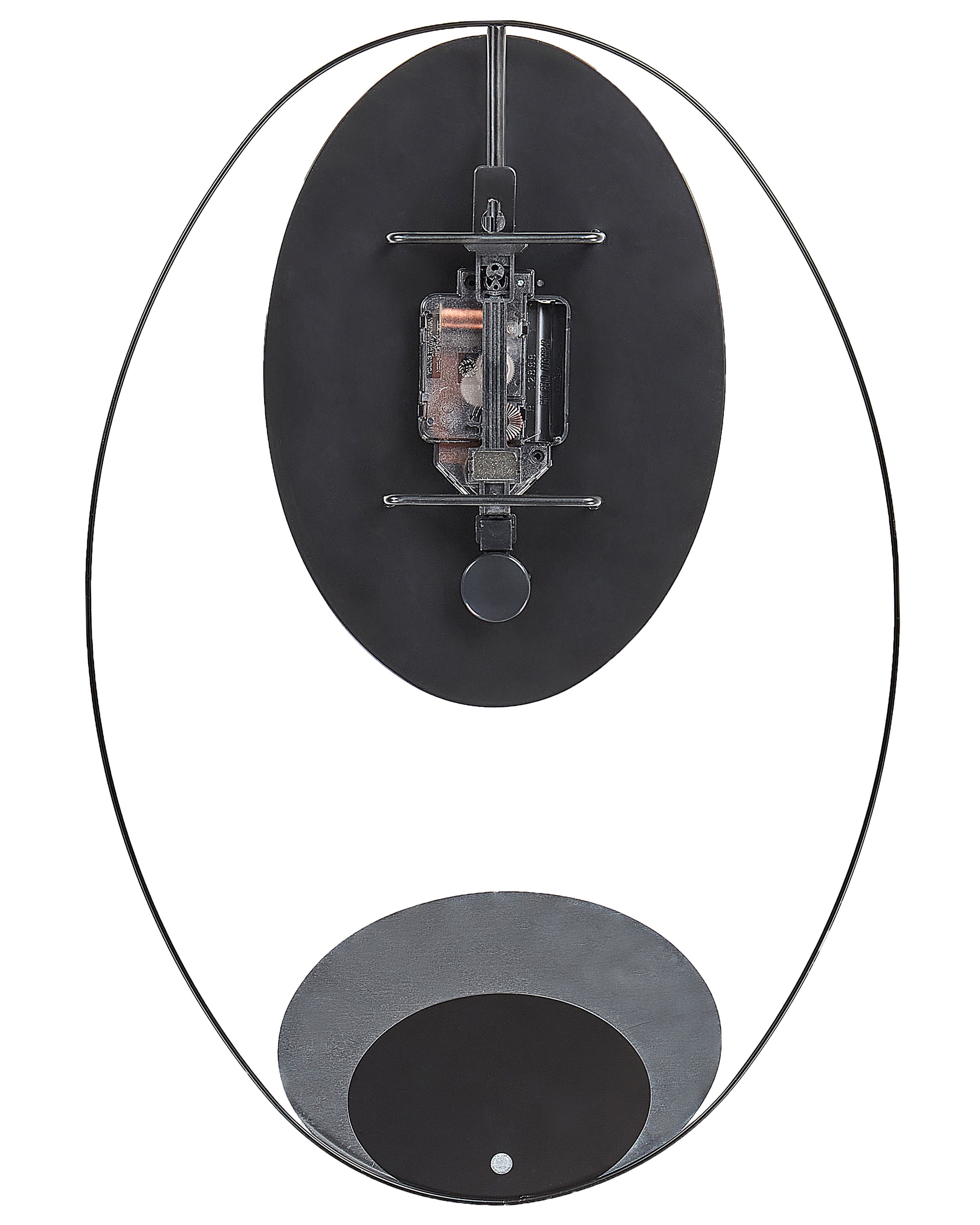 V ggklocka MANIGOD 32 Cm Metall Svart Beliani se V ggklocka manigod 32 cm metall svart beliani se