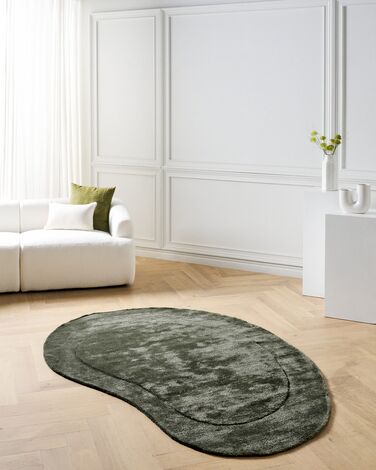 Viscose Area Rug 160 x 230 cm Green MASSO