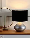 Lámpara de mesa KUBAN Cerámica Plateado