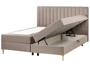 Divan Bed with Storage OFFICER Fabric Taupe 180 x 200 cm (EU Super King)_1016323