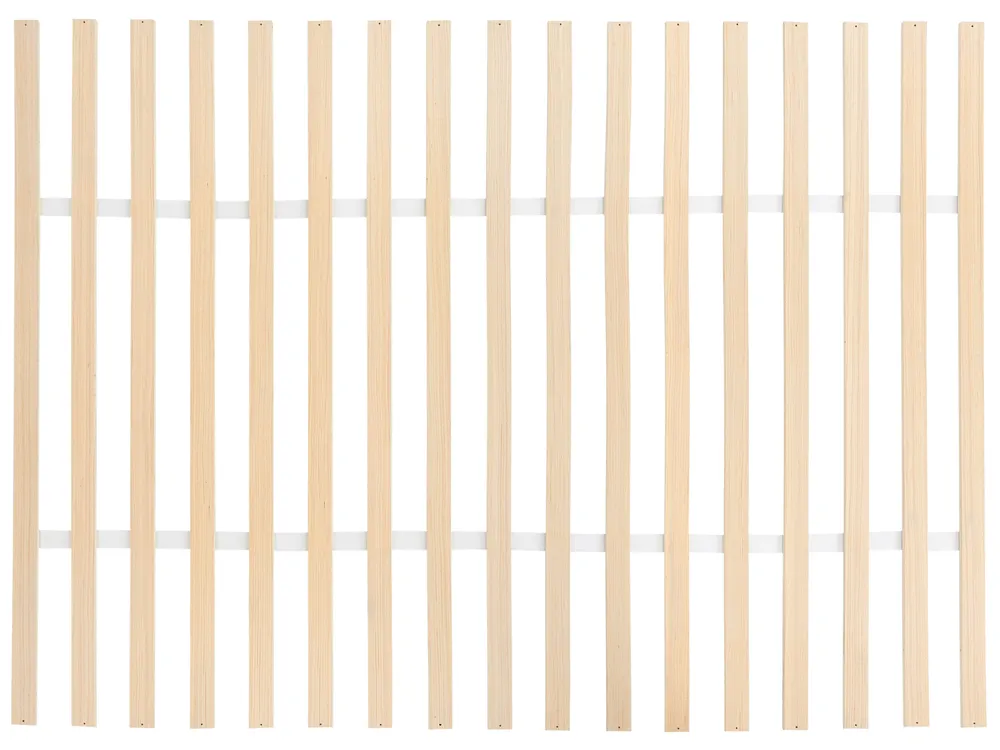Bett mit Lattenrost WIZERNES 140 x 200 cm Helle Eiche_1059219