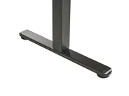 Biurko regulowane elektrycznie PENLY 120 cm 60 cm Z portem USB Czarny/ jasny brąz_1031393