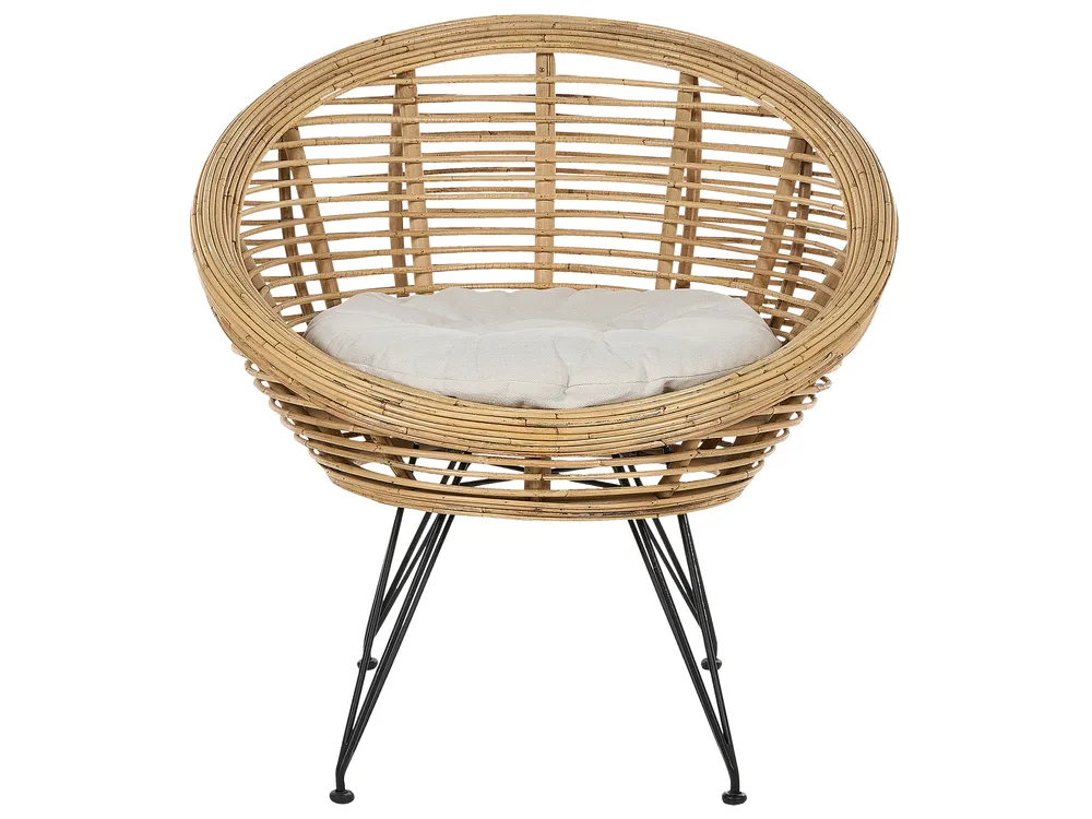 Zestaw ogrodowy dla 3 osób MARATEA Rattan Naturalny_878441