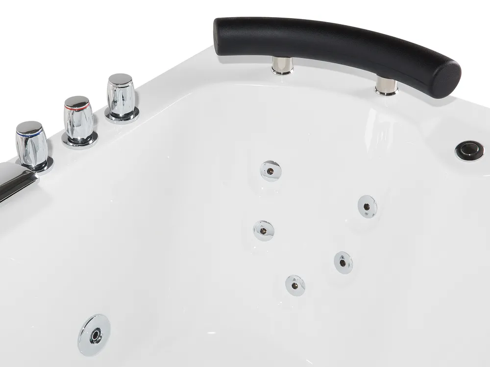 Corner Hot Tub with LED PARADISO 1580 x 1130 mm White Left Hand_680891