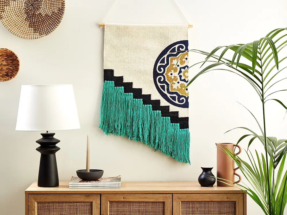 Decoración de pared de tela NOWSHERA Algodón 110 cm Multicolor_1183662