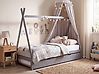 Kids Trundle Bed Pine Wood TALMONTIERS 90 x 200 cm (EU Single) Grey
