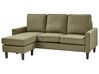 Sofa 3-osobowa z otomaną zielona AVESTA_935645