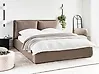 Ottoman Bed BAJONNA Boucle Brown 160 x 200 cm (EU King Size)