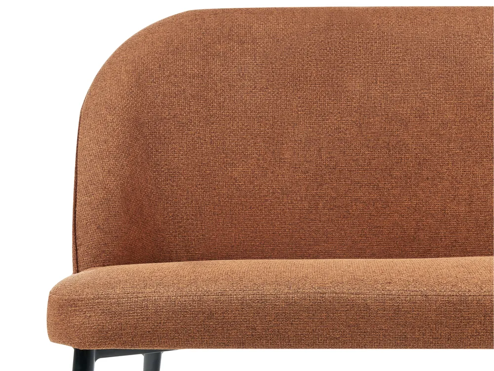 Dining Bench 2 Seater OSBY Fabric Golden Brown_929102