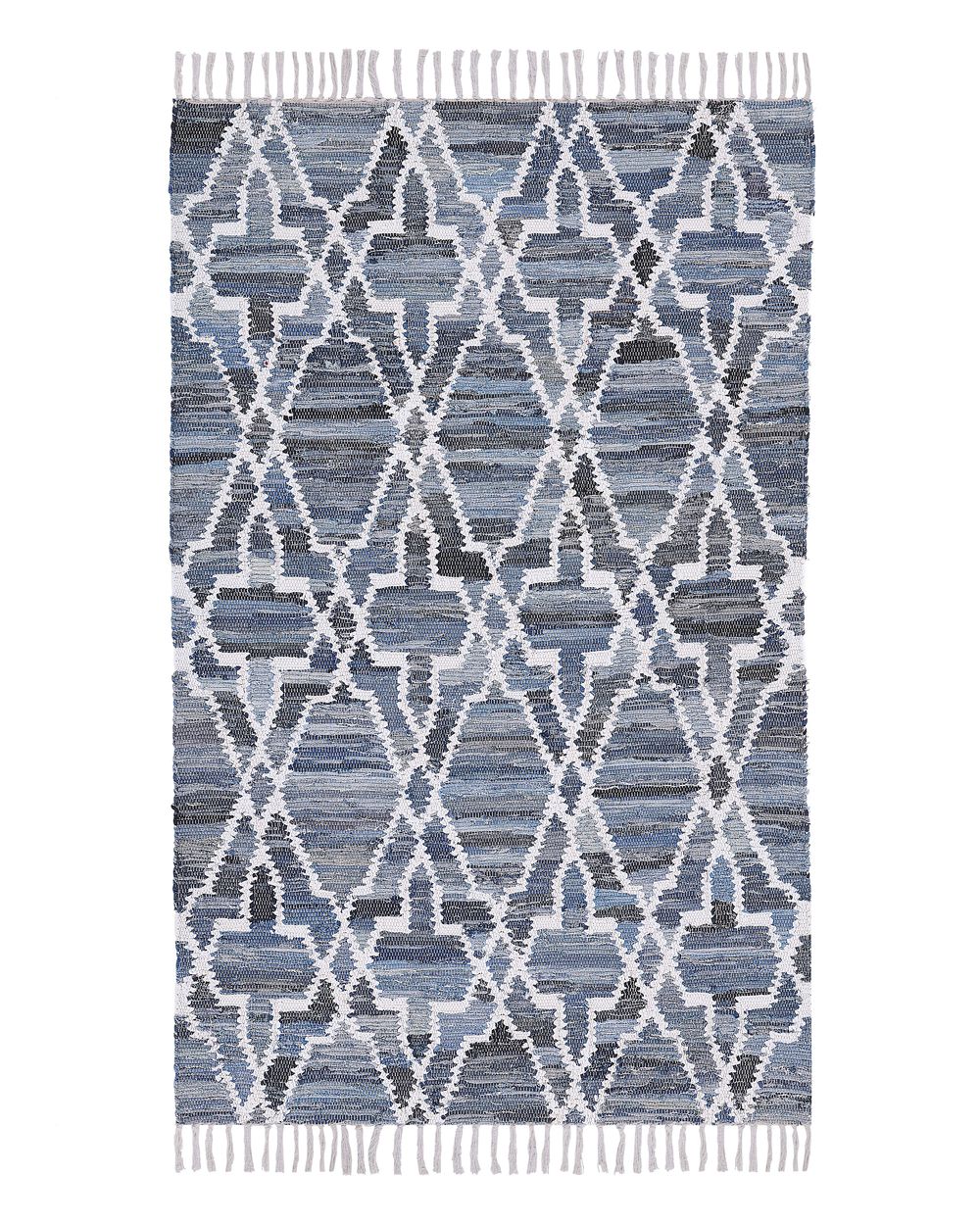 Rug ADIYAMAN Blue 140 x 200 cm Cotton