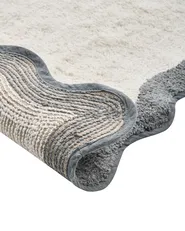 Bath Mat NANGAL Grey/ Beige 60 x 90 cm Cotton_1025922