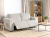 3 personers sofa m/elektrisk recliner off-white fløjl NUKARI_918700